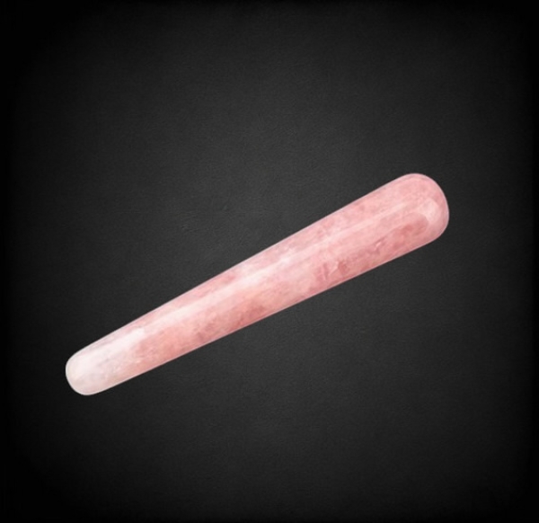Rosenquarz Massagestab